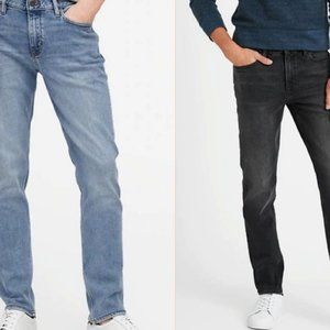 Banana Republic (2 Pairs) Legacy Jean Slim Light Wash Rinse Granite Wash